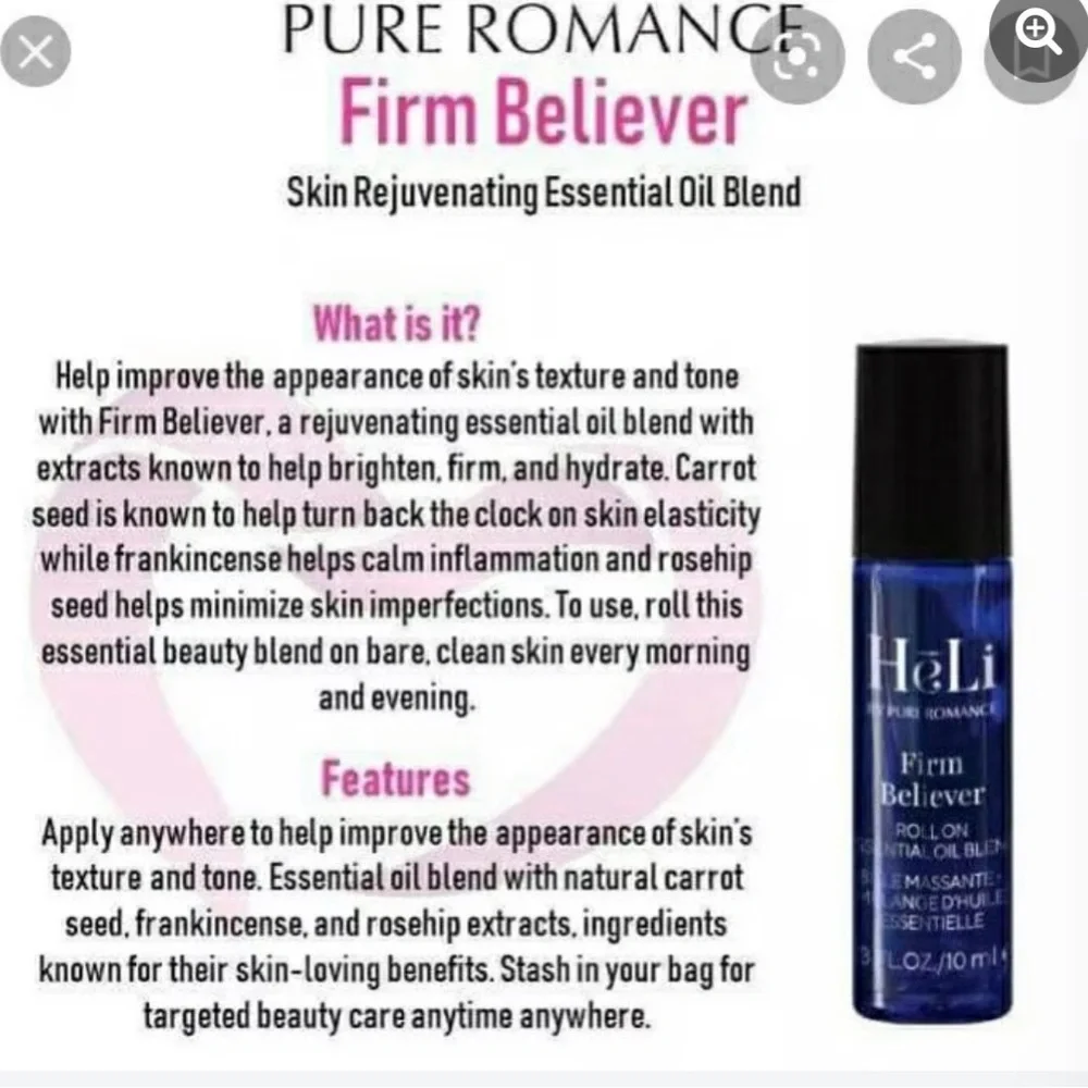 2 pure romance Heli essential oils firm believer and be kind unwind - Picture 4 of 5